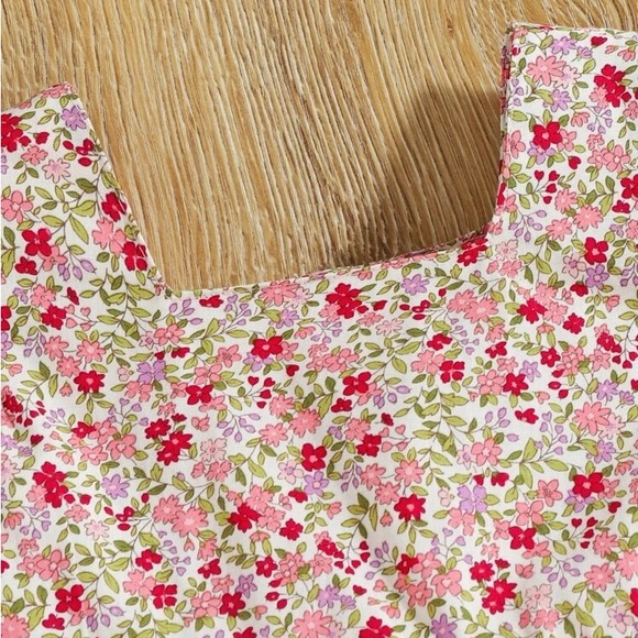 Baby Ditsy Floral Print Ruffle Trim Bodysuit - Picture 4 of 6